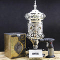 Ensemble brûleur d'encens argenté édition luxe