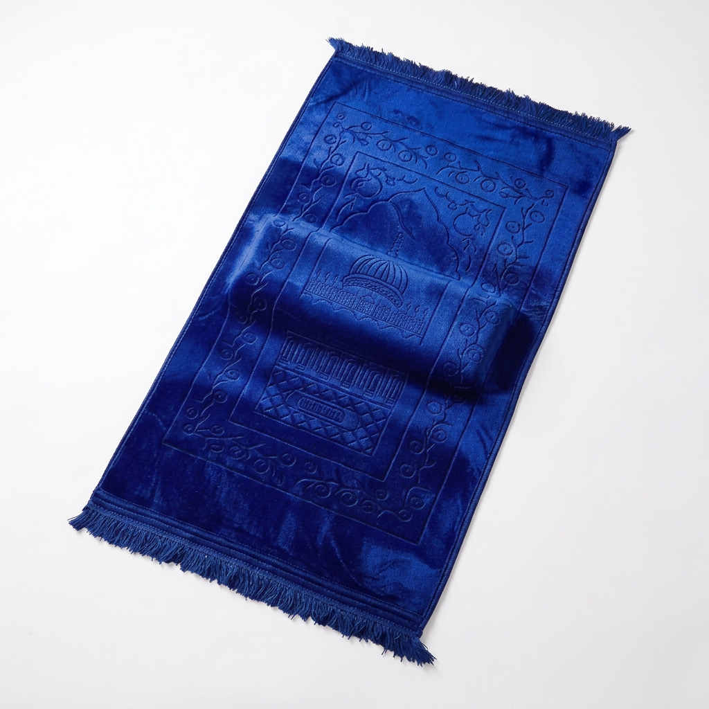 Tapis de Prière Premium en Velours Doux – Design Artisanal & Confort Supérieur