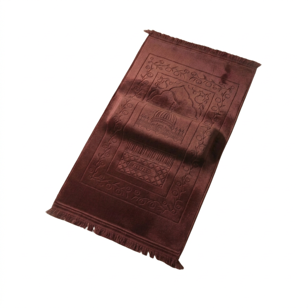 Tapis de Prière Premium en Velours Doux – Design Artisanal & Confort Supérieur