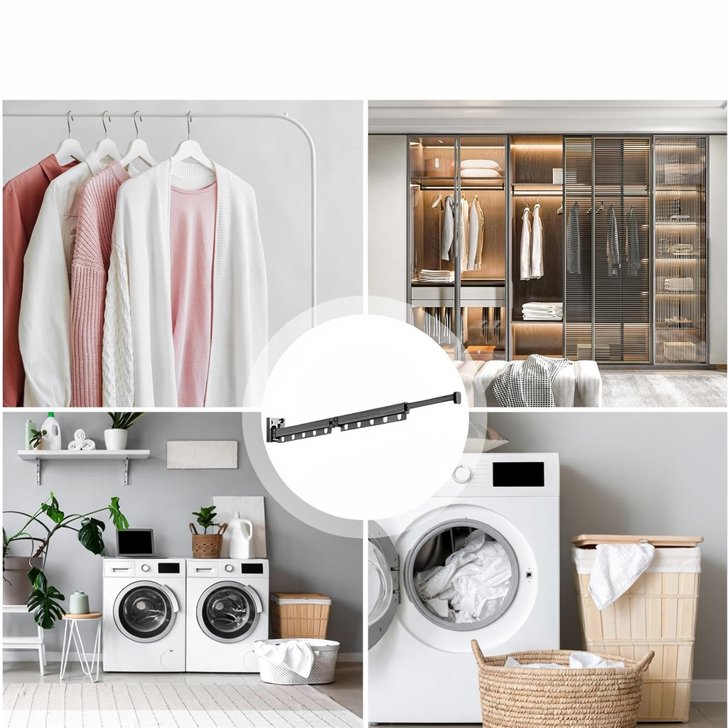 Étendoir à Linge Mural Pliable