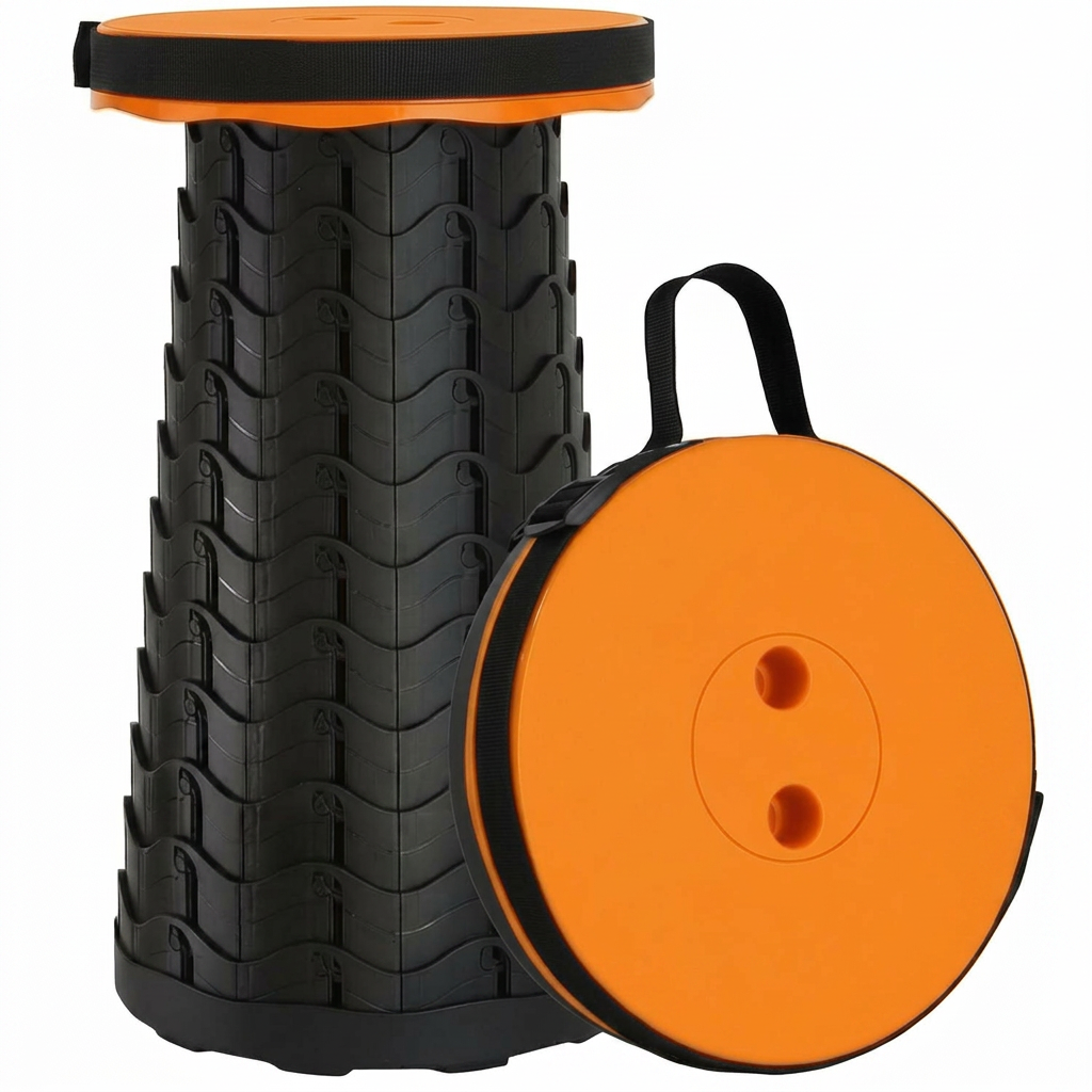 Tabouret Télescopique Pliable Multi-Couleurs - L'Assise Pratique & Portable