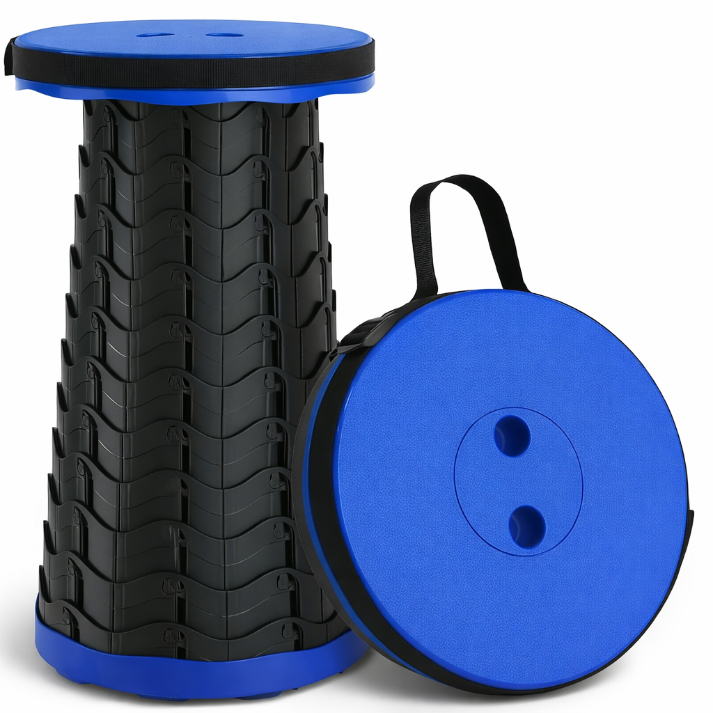 Tabouret Télescopique Pliable Multi-Couleurs - L'Assise Pratique & Portable